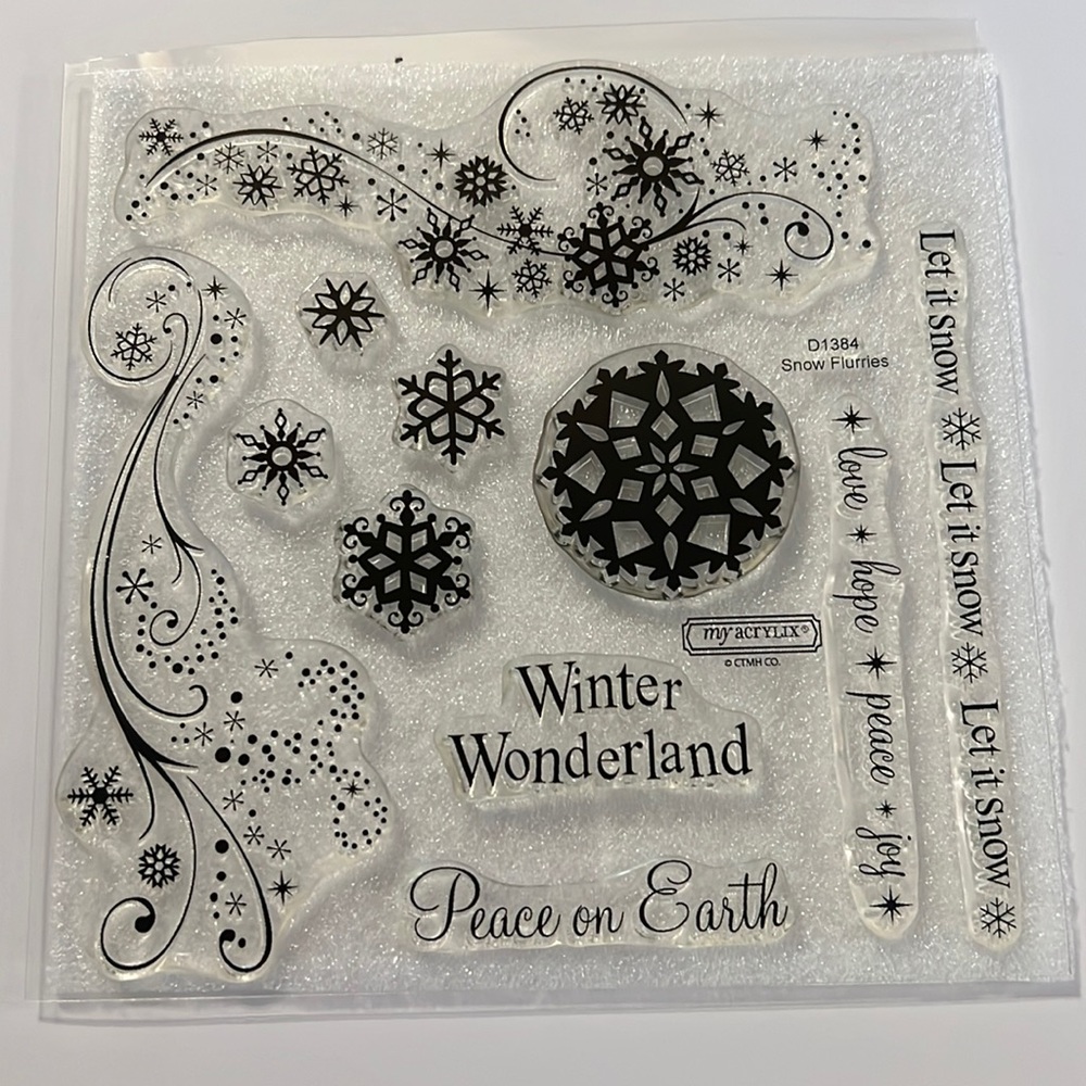 Close to my heart stamps D1308, “Snow Flurries”